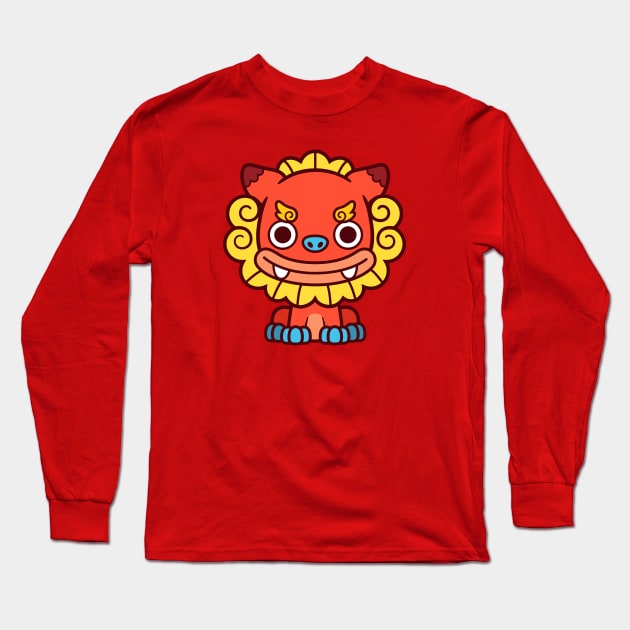 Shisa Kawaii Long Sleeve T-Shirt by kudasai